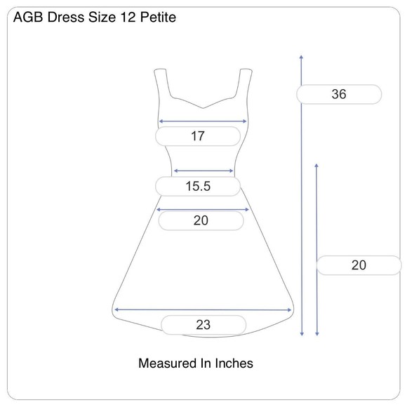 AGB Shift Dress Short Sleeve Lined Geometrical Circle Blue Yellow Size 12 Petite - Picture 12 of 12